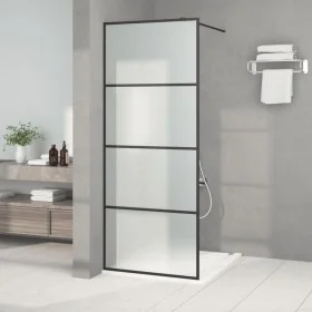 Mampara de ducha vidrio ESG esmerilado negro 80x195 cm von , Duschwände und Duschwände - Ref: Foro24-152130, Preis: 181,42 €,...