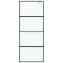 Mampara de ducha vidrio ESG esmerilado negro 80x195 cm by , Shower walls and screens - Ref: Foro24-152130, Price: 181,42 €, D...