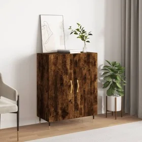 Aparador de madera de ingeniería roble ahumado 69,5x34x90 cm von , Sideboards - Ref: Foro24-827705, Preis: 74,56 €, Rabatt: %