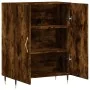 Aparador de madera de ingeniería roble ahumado 69,5x34x90 cm von , Sideboards - Ref: Foro24-827705, Preis: 74,56 €, Rabatt: %