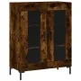 Aparador de madera de ingeniería roble ahumado 69,5x34x90 cm de , Aparadores - Ref: Foro24-827793, Precio: 83,24 €, Descuento: %