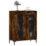Aparador de madera de ingeniería roble ahumado 69,5x34x90 cm de , Aparadores - Ref: Foro24-827793, Precio: 83,24 €, Descuento: %