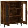 Aparador de madera de ingeniería roble ahumado 69,5x34x90 cm de , Aparadores - Ref: Foro24-827793, Precio: 83,24 €, Descuento: %