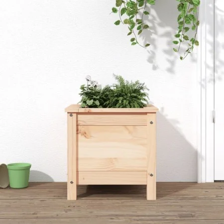Jardinera madera maciza de pino 40x40x39 cm de , Maceteros y jardineras - Ref: Foro24-825247, Precio: 49,42 €, Descuento: %