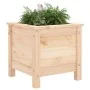 Jardinera madera maciza de pino 40x40x39 cm de , Maceteros y jardineras - Ref: Foro24-825247, Precio: 49,42 €, Descuento: %