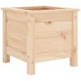 Jardinera madera maciza de pino 40x40x39 cm de , Maceteros y jardineras - Ref: Foro24-825247, Precio: 49,42 €, Descuento: %