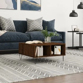 Mesa de centro madera de ingeniería roble marrón 60x60x30 cm von , Couchtisch - Ref: Foro24-827043, Preis: 43,83 €, Rabatt: %