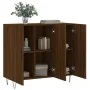 Aparador de madera de ingeniería marrón roble 90x34x80 cm by , Sideboards - Ref: Foro24-828107, Price: 76,61 €, Discount: %