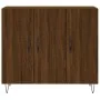 Aparador de madera de ingeniería marrón roble 90x34x80 cm by , Sideboards - Ref: Foro24-828107, Price: 76,61 €, Discount: %
