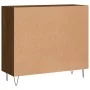 Aparador de madera de ingeniería marrón roble 90x34x80 cm by , Sideboards - Ref: Foro24-828107, Price: 76,61 €, Discount: %
