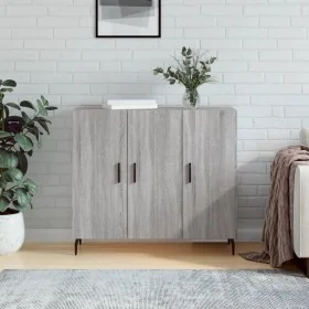 Aparador de madera de ingeniería gris Sonoma 90x34x80 cm de , Aparadores - Ref: Foro24-828130, Precio: 89,42 €, Descuento: %