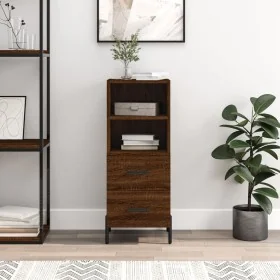 Aparador madera de ingeniería marrón roble 34,5x34x90 cm von , Sideboards - Ref: Foro24-828683, Preis: 59,71 €, Rabatt: %