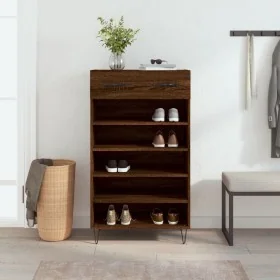 Zapatero madera de ingeniería roble marrón 60x35x105 cm by , Closets and storage - Ref: Foro24-829611, Price: 72,85 €, Discou...
