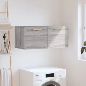 Armario de pared madera de ingeniería gris Sonoma 80x36,5x35 cm de , Taquillas y armarios de almacenamiento - Ref: Foro24-830...