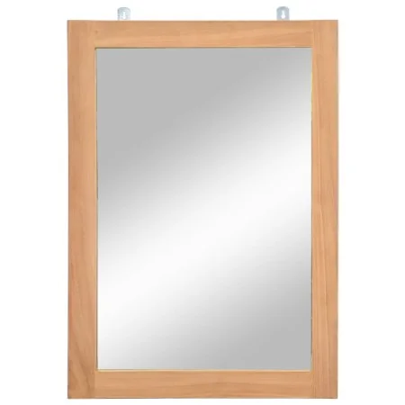 Espejo de pared madera de teca maciza 50x70 cm by , Mirrors - Ref: Foro24-246501, Price: 59,93 €, Discount: %
