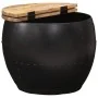 Mesa de centro redonda de madera maciza de mango 53x43 cm de , Mesas de centro - Ref: Foro24-287484, Precio: 188,34 €, Descue...