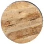 Mesa de centro redonda de madera maciza de mango 53x43 cm de , Mesas de centro - Ref: Foro24-287484, Precio: 188,34 €, Descue...