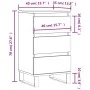 Aparador madera de ingeniería gris Sonoma 40x35x70 cm von , Sideboards - Ref: Foro24-831106, Preis: 65,97 €, Rabatt: %