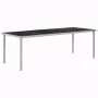Mesa de jardín de jardín de acero negra 220x90x74,5 cm de , Mesas de jardín - Ref: Foro24-44705, Precio: 330,14 €, Descuento: %