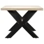 Mesa de comedor madera maciza de mango blanco 200x100x75 cm de , Mesas de cocina y de comedor - Ref: Foro24-247428, Precio: 4...