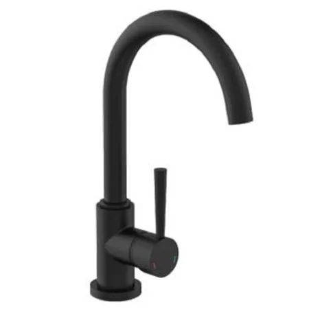 SCHÜTTE Grifo mezclador con caño alto CORNWALL baja presión negro mate de , Grifos - Ref: Foro24-435076, Precio: 107,58 €, De...