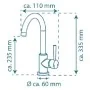 SCHÜTTE Grifo mezclador con caño alto CORNWALL baja presión negro mate de , Grifos - Ref: Foro24-435076, Precio: 107,58 €, De...