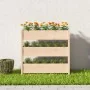 Jardinera de madera maciza de pino 112x25x104,5 cm de , Maceteros y jardineras - Ref: Foro24-823920, Precio: 102,04 €, Descue...