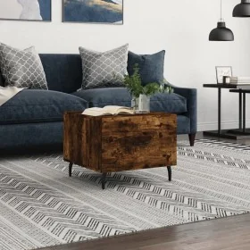 Mesa de centro madera contrachapada roble ahumado 50x50x40 cm by , Coffee table - Ref: Foro24-829438, Price: 41,26 €, Discoun...
