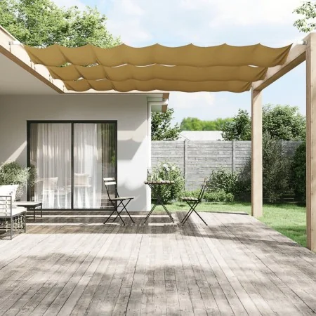 Toldo vertical beige 100x420 cm tela oxford de , Sombrillas - Ref: Foro24-148257, Precio: 20,79 €, Descuento: %