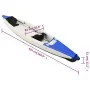 Kayak inflable poliéster azul 424x81x31 cm de , Kayaks - Ref: Foro24-93436, Precio: 533,90 €, Descuento: %