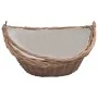 Cesta para leña con asas sauce marrón 57x46,5x52 cm de , Bolsas y soportes de leña - Ref: Foro24-286987, Precio: 65,06 €, Des...