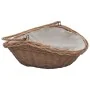 Cesta para leña con asas sauce marrón 57x46,5x52 cm de , Bolsas y soportes de leña - Ref: Foro24-286987, Precio: 65,06 €, Des...