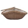 Cesta para leña con asas sauce marrón 57x46,5x52 cm de , Bolsas y soportes de leña - Ref: Foro24-286987, Precio: 65,06 €, Des...