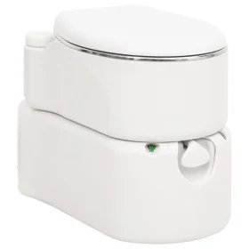 Inodoro de camping integrado HDPE y acero blanco 24+17 L de , Urinarios y retretes portátiles - Ref: Foro24-154409, Precio: 5...