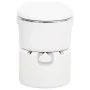 Inodoro de camping integrado HDPE y acero blanco 24+17 L de , Urinarios y retretes portátiles - Ref: Foro24-154409, Precio: 5...