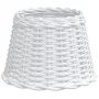 Pantalla para lámpara mimbre blanco Ø30x20 cm de , Pantallas para lámparas - Ref: Foro24-364383, Precio: 27,89 €, Descuento: %