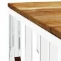 Mesa de centro acero inoxidable y madera maciza acacia plateada de , Mesas de centro - Ref: Foro24-350063, Precio: 167,36 €, ...
