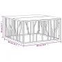 Mesa de centro acero inoxidable y madera maciza acacia plateada de , Mesas de centro - Ref: Foro24-350063, Precio: 167,36 €, ...