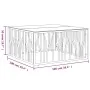 Mesa de centro acero inoxidable y vidrio dorado 100x100x50 cm de , Mesas de centro - Ref: Foro24-350068, Precio: 313,49 €, De...