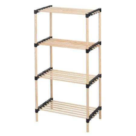Storage solutions Zapatero con 4 estantes madera 49x28x92,5 cm de , Zapateros y organizadores de calzado - Ref: Foro24-442514...