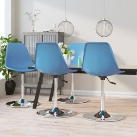 Sillas de comedor giratorias 4 unidades PP azul by , dining chairs - Ref: Foro24-338278, Price: 178,63 €, Discount: %