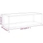Mesa de centro negra con vidrio de mármol blanco 120x50x35 cm von , Couchtisch - Ref: Foro24-322885, Preis: 85,22 €, Rabatt: %