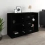 Aparador de madera contrachapada negro 104,5x35,5x67,5 cm de , Aparadores - Ref: Foro24-816233, Precio: 95,93 €, Descuento: %