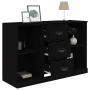 Aparador de madera contrachapada negro 104,5x35,5x67,5 cm de , Aparadores - Ref: Foro24-816233, Precio: 95,93 €, Descuento: %