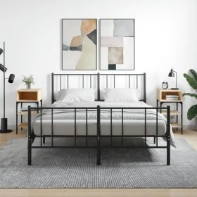 Mesita noche 2 uds madera ingeniería roble Sonoma 35x34,5x70 cm by , Nightstands - Ref: Foro24-825886, Price: 49,05 €, Discou...