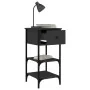 Mesitas de noche 2 uds madera de ingeniería negro 34x36x70 cm de , Mesitas de noche - Ref: Foro24-825974, Precio: 87,85 €, De...