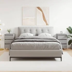 Mesita de noche 2 uds madera ingeniería gris Sonoma 40x35x69 cm de , Mesitas de noche - Ref: Foro24-826921, Precio: 103,84 €,...