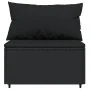 Set de muebles de jardín 3 pzas y cojines ratán sintético negro by , Outdoor sofas - Ref: Foro24-319787, Price: 196,40 €, Dis...