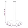 Poste rascador para gatos crema 22x22 x45 cm de , Mobiliario para gatos - Ref: Foro24-171675, Precio: 21,96 €, Descuento: %