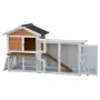 @Pet Conejera Queensland blanca y marrón 147x53x85 cm de , Jaulas y habitáculos para animales pequeños - Ref: Foro24-441157, ...